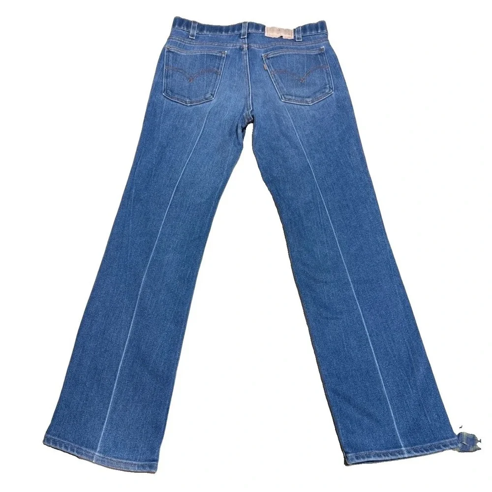 Levis 547 Jeans 32x30 Vintage Blue Cotton Poly USA Made